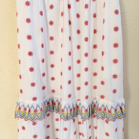 Boden white broderie ruffle embroidered maxi dress - Picture 6 of 11